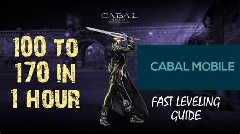 cabal mobile leveling guide.